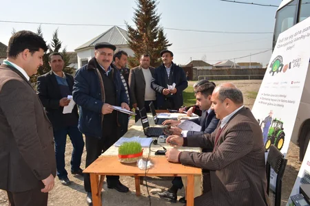 Kürdəmirdə azot gübrəsinin güzəştli şərtlərlə səyyar satışı baş tutub