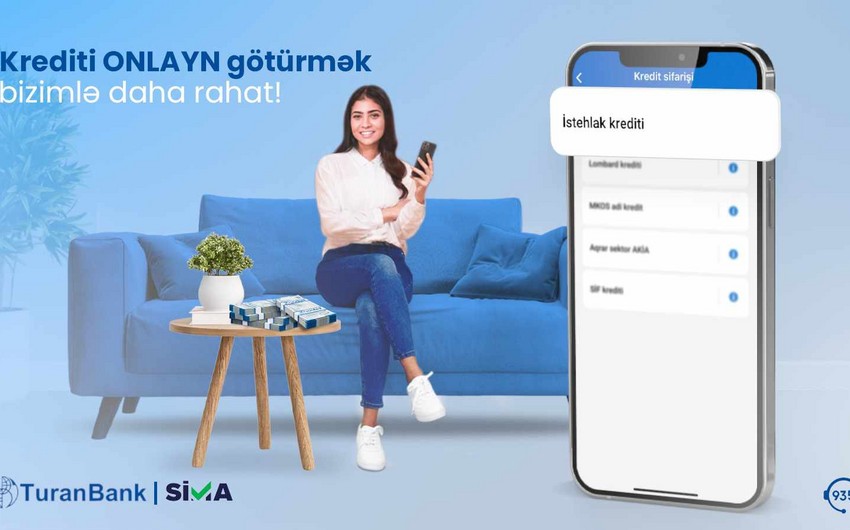 “TuranBank”dan onlayn kredit götürmək SİMA ilə daha rahat