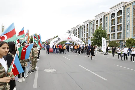 Naxçıvan şəhərində kross qaçışı üzrə yarış keçirilib