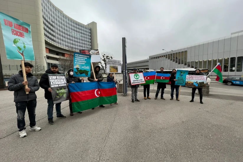 Активисты диаспоры провели в Вене акцию протеста против армянского экотеррора