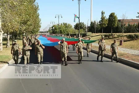 Şəmkirdə Şəhidlər Memorial Abidə Kompleksinin açılışı olub