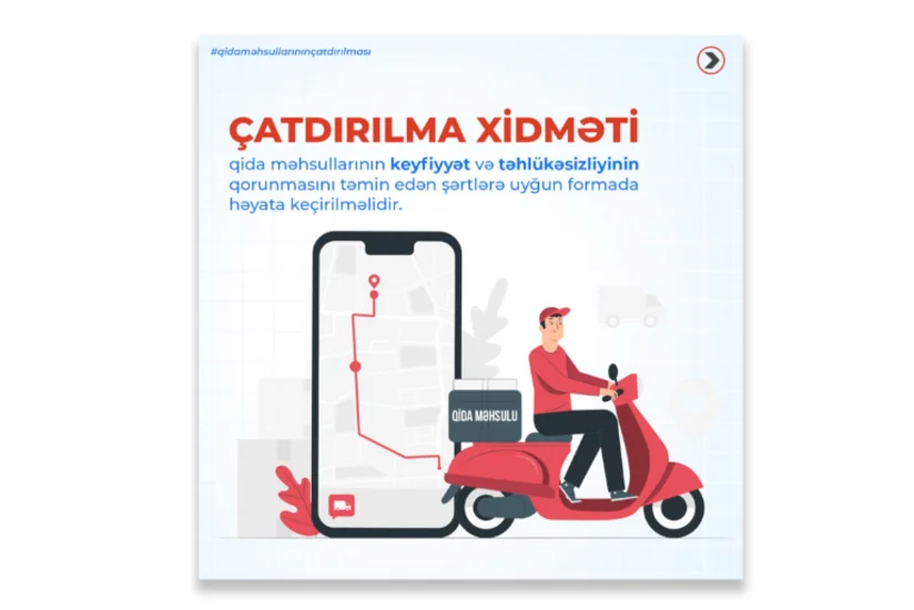 Qida məhsullarının çatdırılması üzrə bir sıra müəssisələr qida təhlükəsizliyi qeydiyyatından keçib