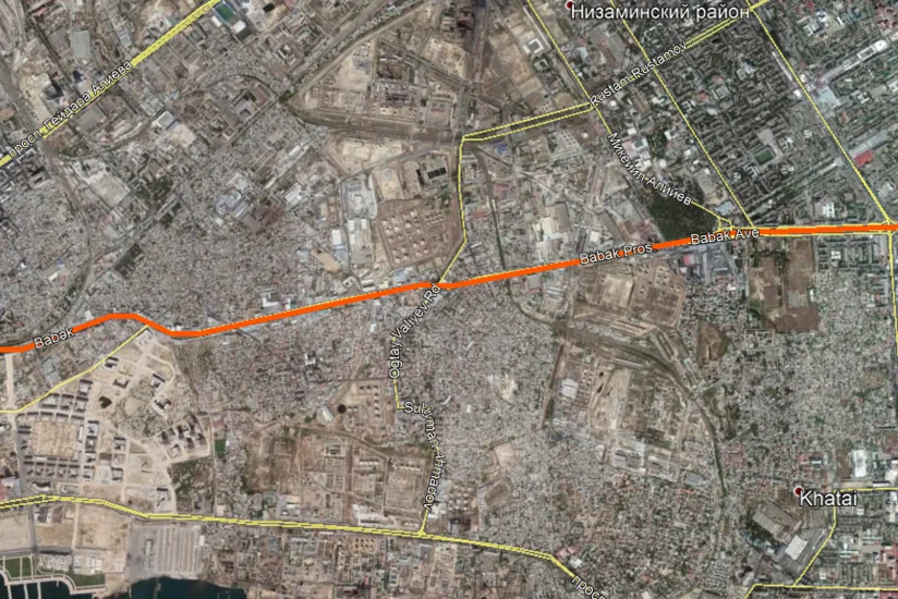 Babak Avenue of Baku city starts repair work today