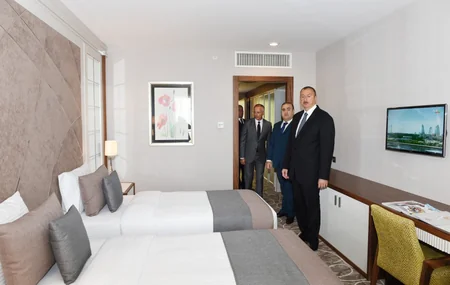 ​Prezident İlham Əliyev “Qalaaltı Hotel & SPA” müalicə-istirahət kompleksinin açılışında iştirak edib