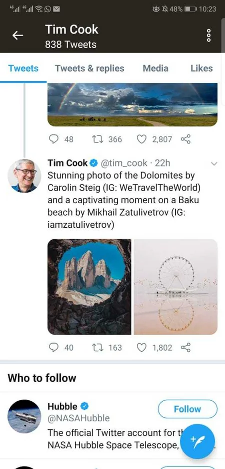 Глава Apple посвятил твит бакинскому бульвару