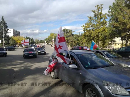 В Грузии празднуют победу Азербайджана