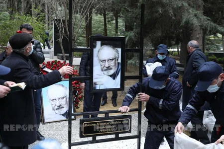 Xalq yazıçısı Rüstəm İbrahimbəyov I Fəxri xiyabanda dəfn edilib - YENİLƏNİB-8