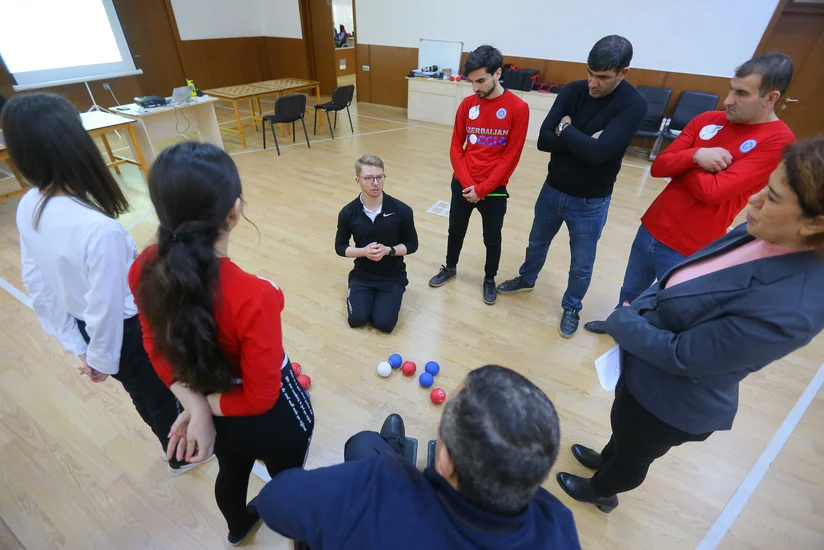 Leading British trainer conducts boccia trainings in Baku - PHOTOS