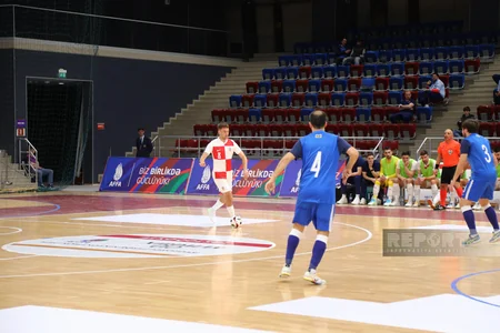 Azərbaycanın futzal millisi Avropa çempionatının əsas mərhələsində Xorvatiyaya məğlub olub