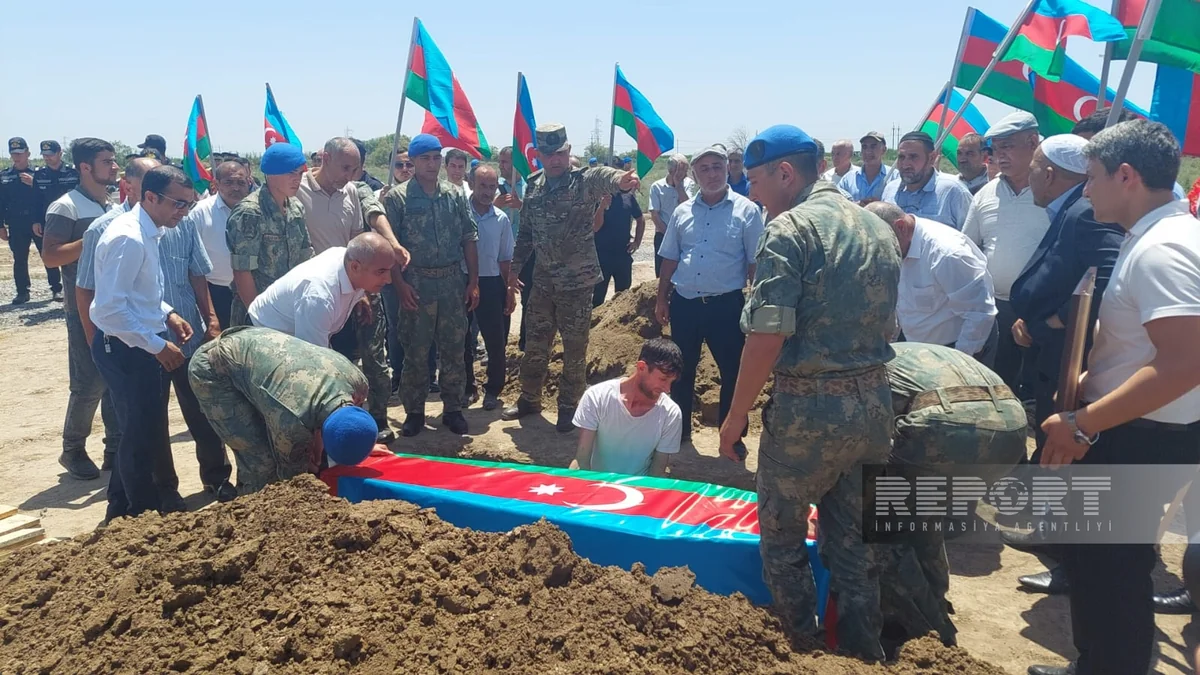 Saatlıda Birinci Qarabağ müharibəsinin şəhidi Namiq Cəfərov dəfn edilib - YENİLƏNİB