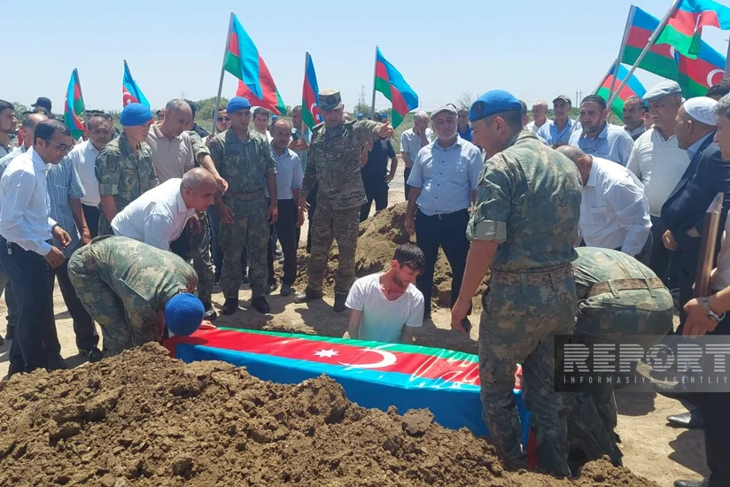 Saatlıda Birinci Qarabağ müharibəsinin şəhidi Namiq Cəfərov dəfn edilib - YENİLƏNİB