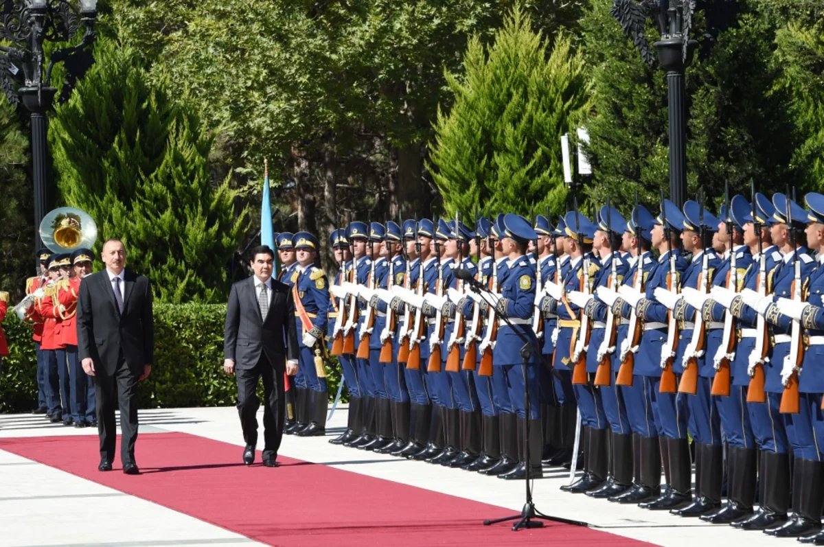 Official welcoming ceremony held for the Turkmen president