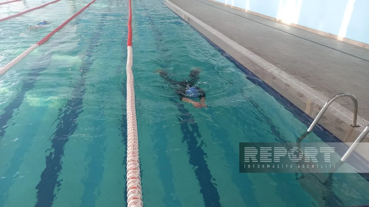 ​Qusar Olimpiya İdman Kompleksində ilk dəfə qış ayında üzgüçülük yarışı keçirilir