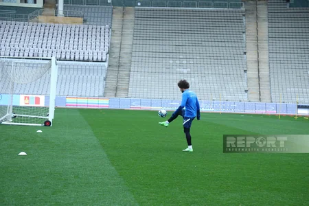 Azərbaycan millisinin Tofiq Bəhramov adına Respublika stadionunda açıq məşqi keçirilib