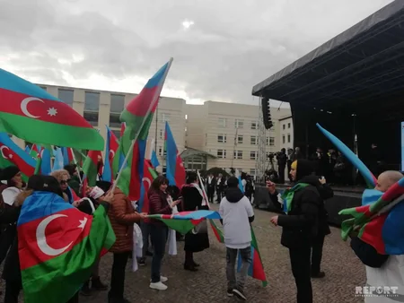 Berlində Ümumavropa Qarabağ mitinqi keçirilib - FOTO - VİDEO - YENİLƏNİB