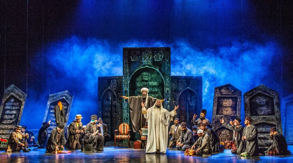 Akademik Milli Dram Teatrında Həsən Əblucun yubileyi ilə bağlı “Ölülər” tamaşası göstərilib