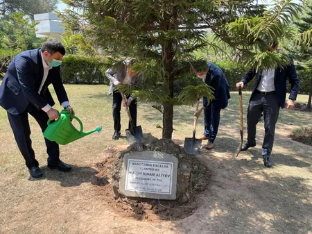 Heydər Əliyevin Pakistanda əkdiyi ağaclara qulluq göstərilib