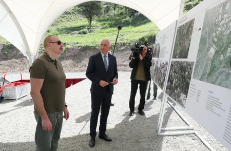 Laçın şəhərində ilk çoxmənzilli yaşayış məhəlləsinin təməli qoyulub