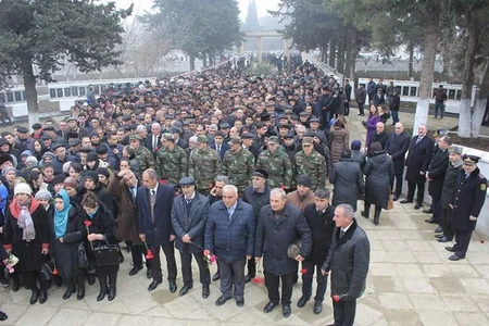 Cəlilabadda 20 Yanvar faciəsinin ildönümü ilə bağlı anım mərasimi keçirilib - FOTO