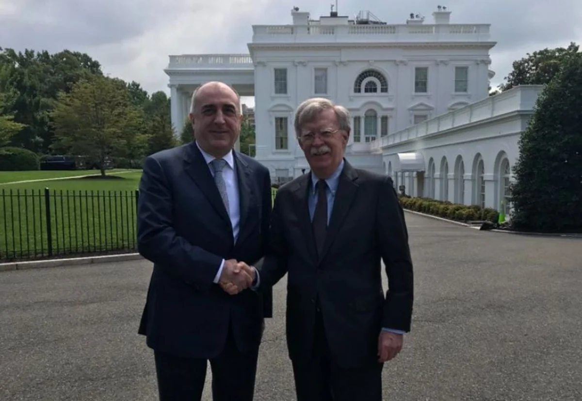 Azerbaijan's Foreign Minister meets with John Bolton