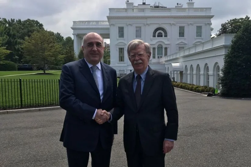 Azerbaijan's Foreign Minister meets with John Bolton