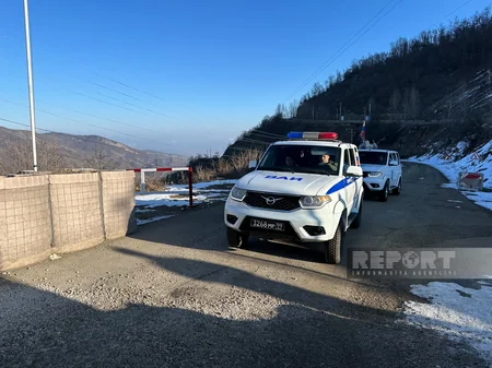 Total of 55 vehicles belonging to peacekeepers pass freely through Khankandi-Lachin road - VIDEO