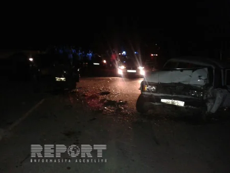 ​Göyçayda yol qəzası baş verib, iki nəfər xəsarət alıb - FOTO
