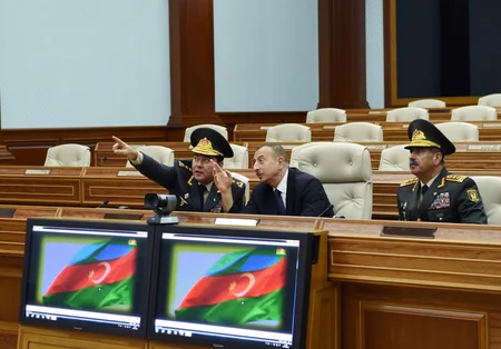 President Ilham Aliyev attended the opening of a new administrative building of General Staff of Armed Forces