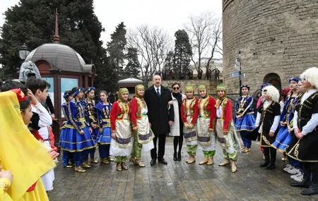 Prezident İlham Əliyev Novruz bayramı münasibətilə ümumxalq şənliyində iştirak edib - YENİLƏNİB-3
