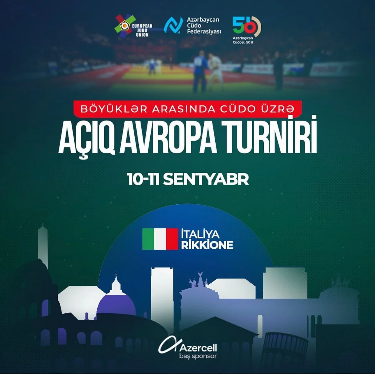 Azərbaycan cüdoçuları İtaliyada Açıq Avropa turnirində iştirak edəcək