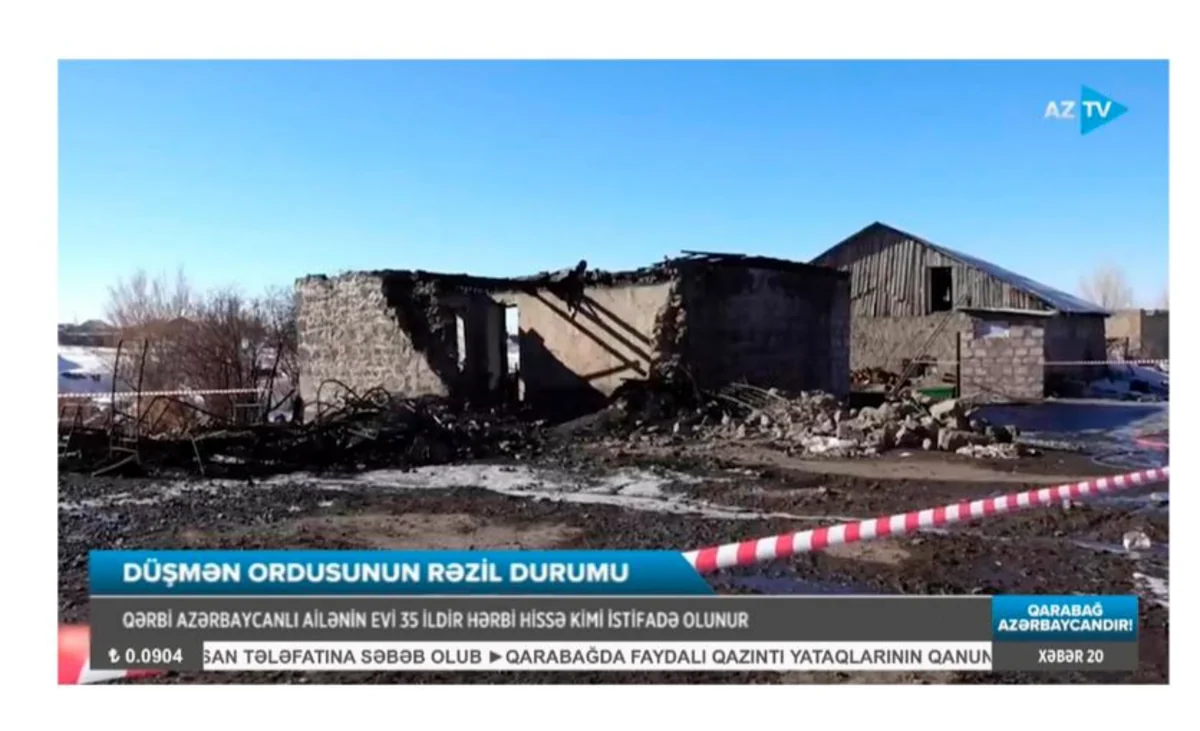15 erməni əsgərinin yanaraq öldüyü “hərbi hissə” Qərbi azərbaycanlının evi olub - VİDEO