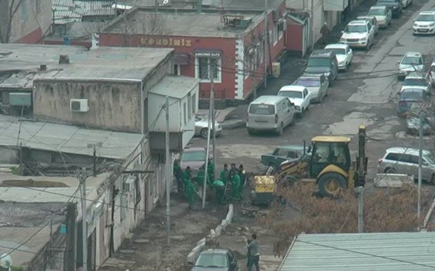 Bakının mərkəzində daha bir yol bağlanıb