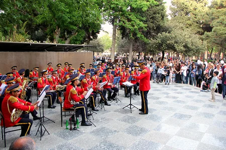 Bakıda hərbi orkestrlərin nümunəvi çıxışları təşkil olunub