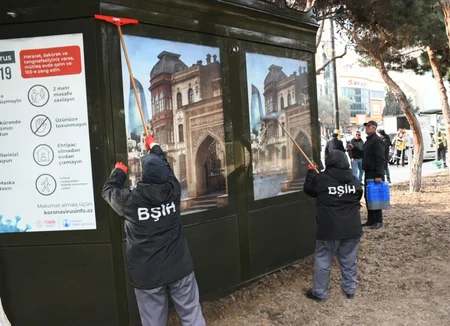 Bu gün Bakının 370 küçəsi yuyulub