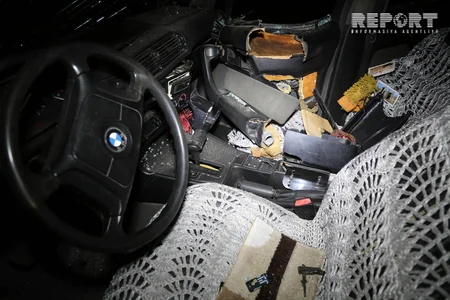 Водитель BMW оставил без света целый городок на Абшероне - ФОТО