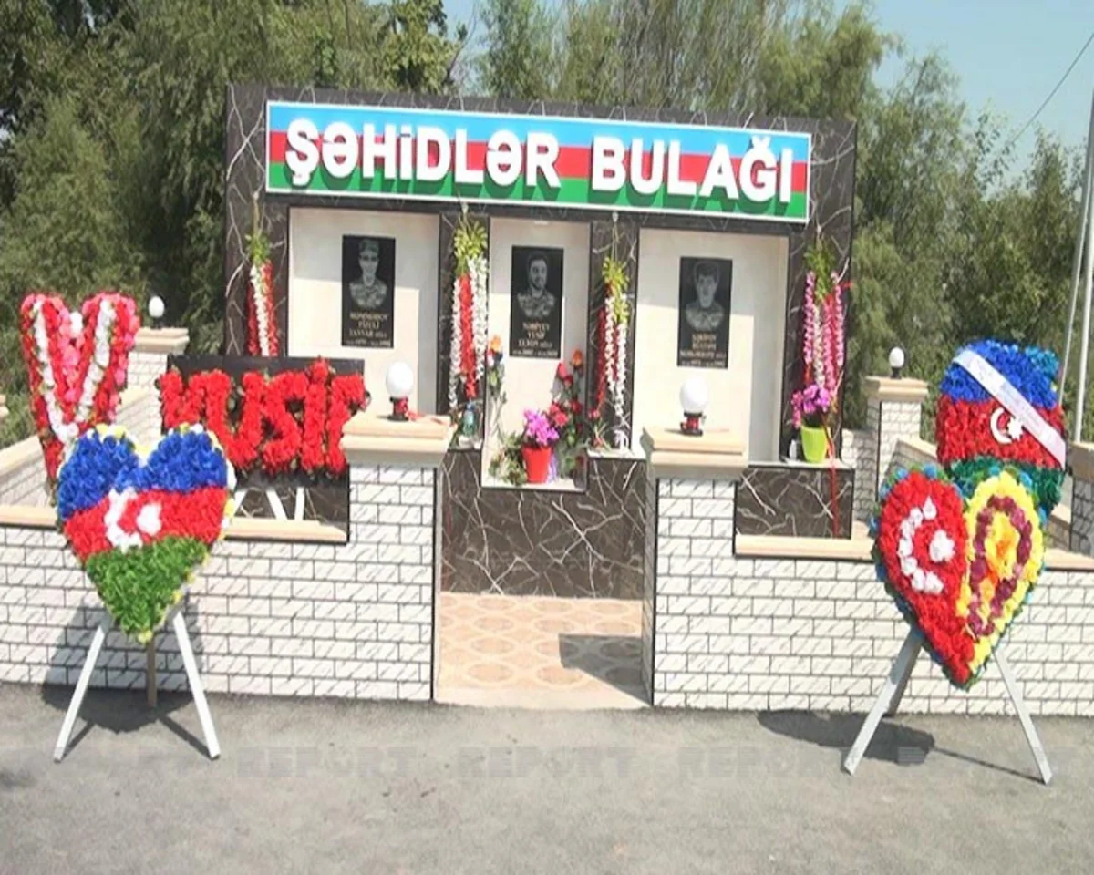 Ağdaşda Vətən müharibəsi şəhidinin xatirəsi əbədiləşdirilib