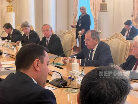 Moskvada Azərbaycan və Rusiya xarici işlər nazirlərinin görüşü keçirilir