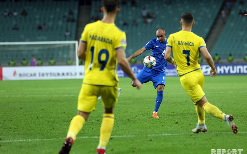 Azərbaycan yığması UEFA Millətlər Liqasındakı ilk oyununda heç-heçə edib - FOTOREPORTAJ