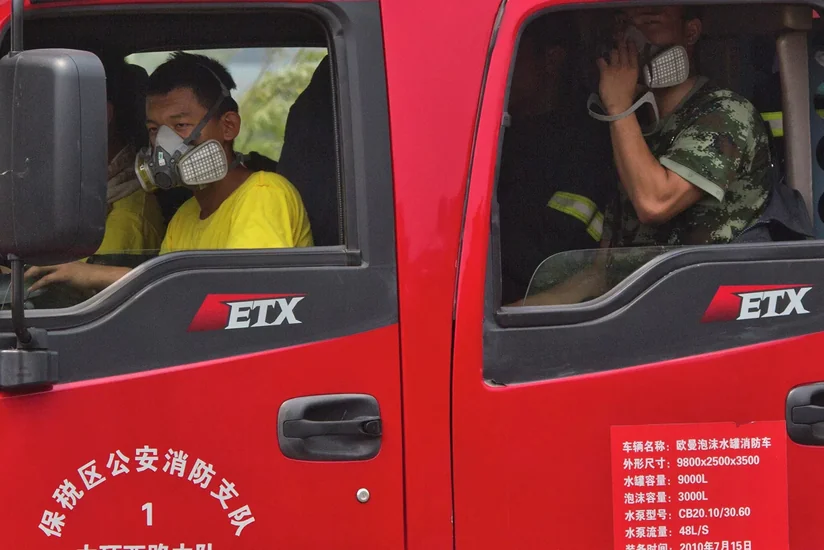 Çində yarımstansiyasında yanğın olub