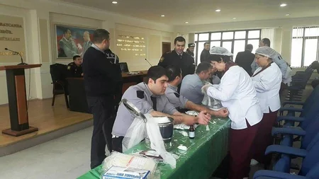 Bakı şəhər Dövlət Yol Polisi İdarəsində qanvermə aksiyası keçirilib