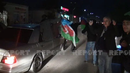 Жители Кюрдемира восторженно встретили весть о победе
