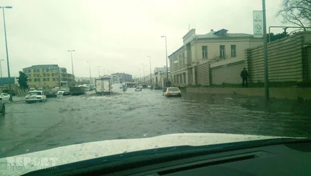 Dərnəgül yolunda böyük tıxac yaranıb - FOTO