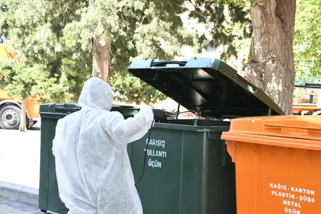 Xəzər rayonunda 400-dən çox zibil konteyner meydançası yaradılıb