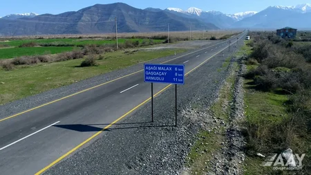 Qaxda Aşağı Malax-Qaşqaçay-Armudlu yolu yenidən qurulub