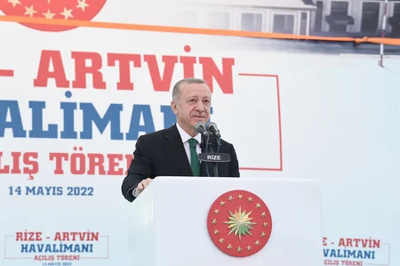 Azərbaycan və Türkiyə prezidentləri Rize-Artvin Hava Limanının açılışında iştirak ediblər