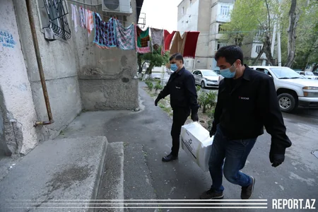 SOCAR Sumqayıtdakı aztəminatlı ailələrə və ahıl vətəndaşlara ərzaq yardımı edir - VİDEO