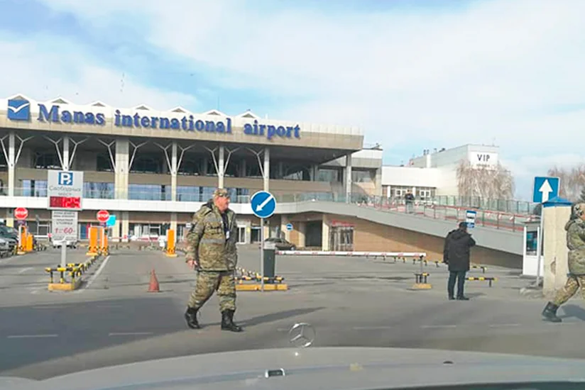 Qırğız Respublikasında Manas hava limanında təxliyə başlayıb