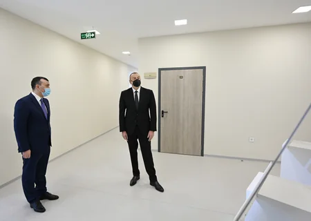 İlham Əliyev Şağan Reabilitasiya Pansionatının açılışında iştirak edib