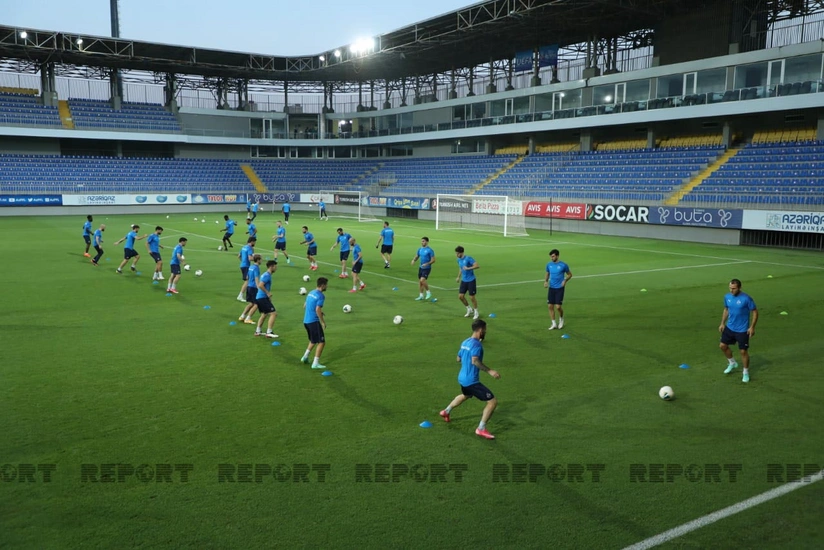 Dinamo klubu Bakcell Arenada son məşqinə çıxdı