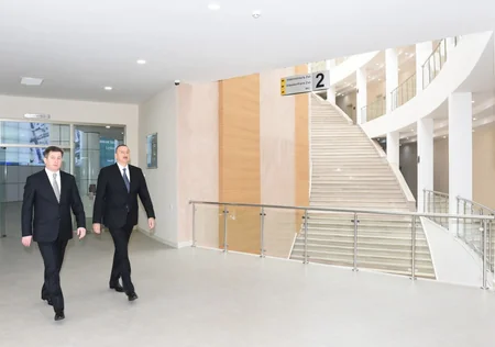 ​Prezident İlham Əliyev Əmlak Məsələləri Dövlət Komitəsinin yeni Mərkəzinin açılışında iştirak edib - FOTO